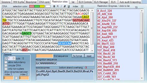 restriction site finder.